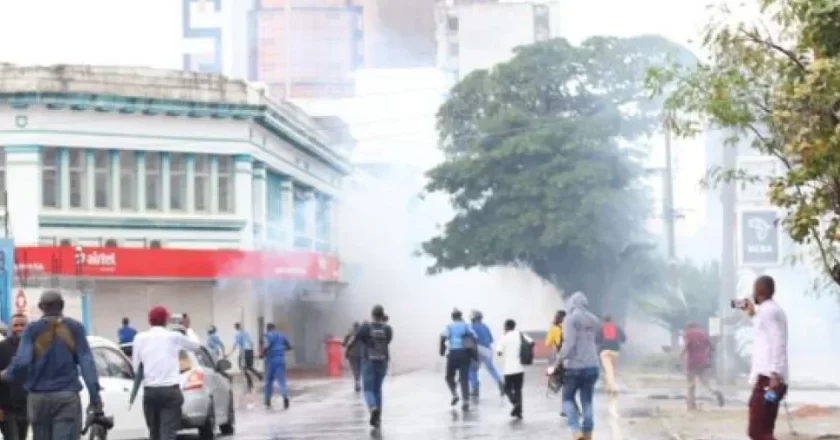 #OccupyParliament Protests Rock Mombasa Streets