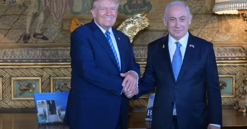 Trump Meets Netanyahu as US Visit Ends, Marked by Gaza Protests