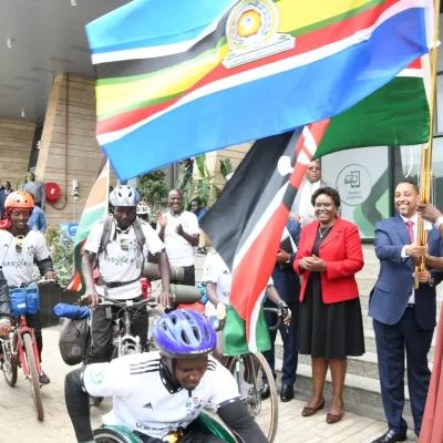 CS Moe commends regional cycling event for promoting climate mitigation, trade, sport and regional integration