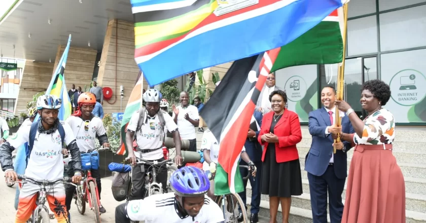 CS Moe commends regional cycling event for promoting climate mitigation, trade, sport and regional integration